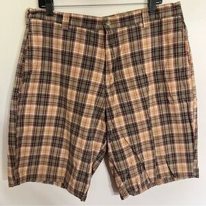 Men’s Tres Bien 100% Cotton Plaid Chino Shorts Size 38 READ